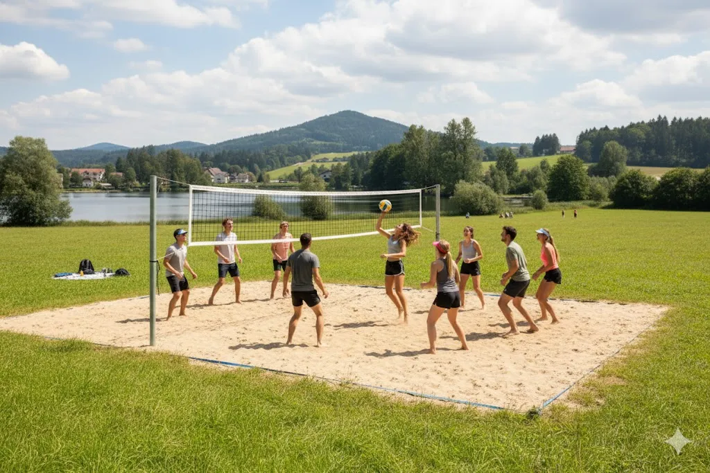 Volleyballfeld am See